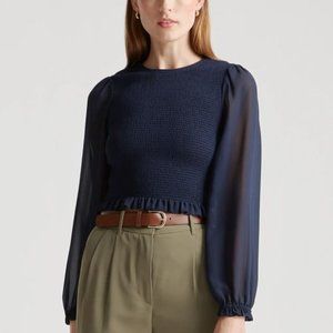Quince blouse (similar to the Aritzia Tempest Blouse)